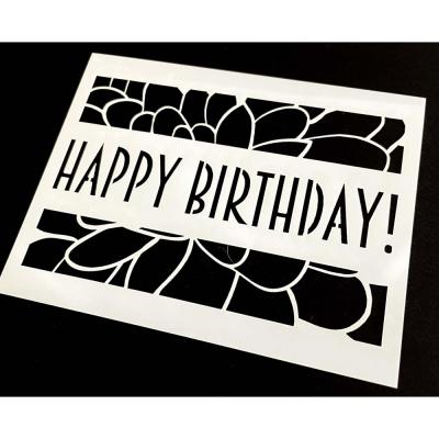 Maker Forte Stencil - Happy Birthday