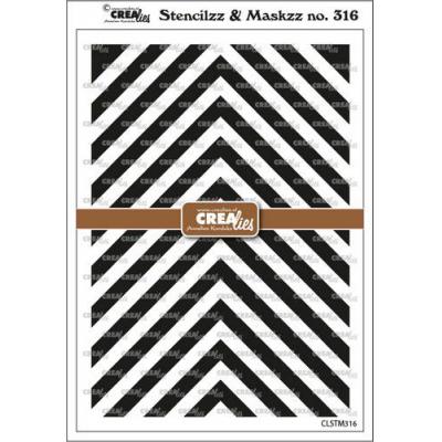 Crealies Stencilzz/Maskzz Stencil - Ecken
