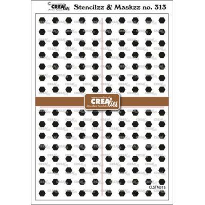Crealies Stencilzz/Maskzz Stencil - Sechsecke