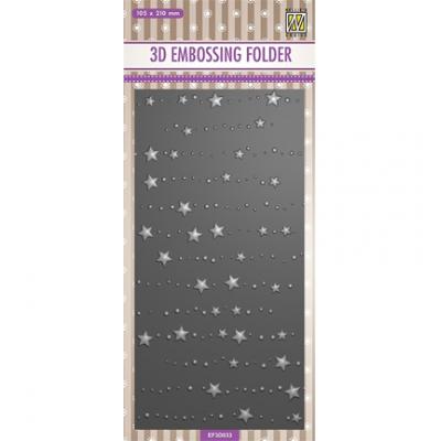 Nellies Choice 3D Embossingfolder - Stars & Dots