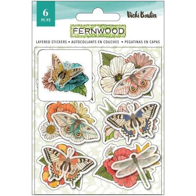 American Crafts Vicki Boutin Fernwood Sticker - Layered Stickers