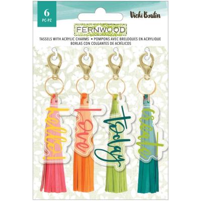 American Crafts Vicki Boutin Fernwood Embellishments - Tassels