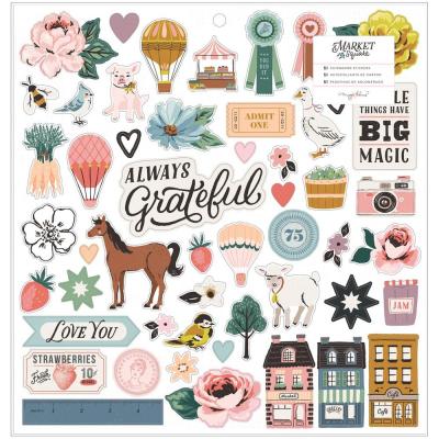American Crafts Maggie Holmes Market Square Sticker - Chipboard Stickers