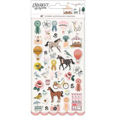 American Crafts Maggie Holmes Market Square Sticker - Puffy Stickers