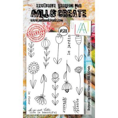 AALL & Create Clear Stamps Nr. 518 - Flower Sticks