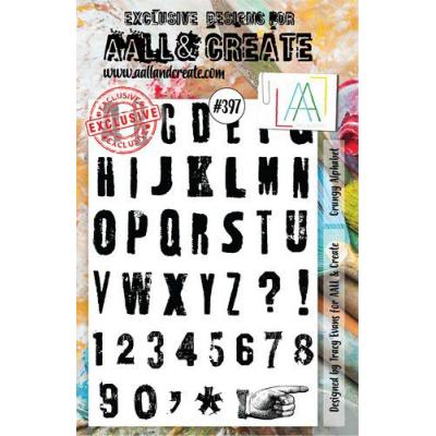 AALL & Create Clear Stamps Nr. 397 - Grungy Alphabet