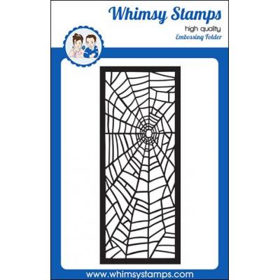 Whimsy Stamps Embossing Folder - Broken Web