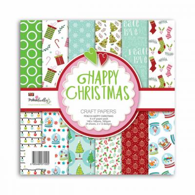 Polkadoodles Happy Christmas Designpapier - Paper Pack