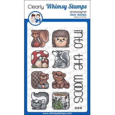 Whimsy Stamps Clear Stamps - Animals Tiles - Into the Woods