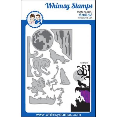 Whimsy Stamps Die Set - Howling Night