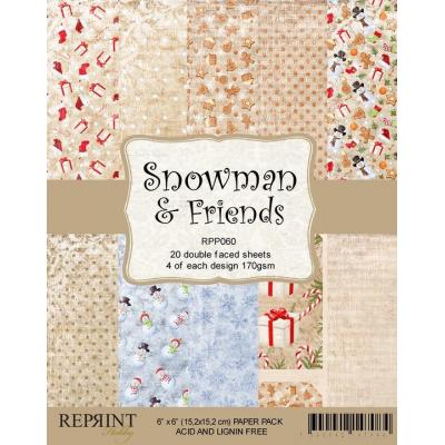 Reprint Snowman & Friends Designpapier - Paper Pack