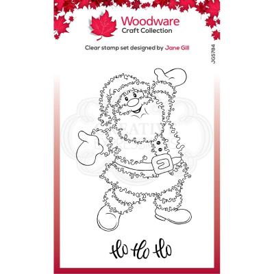 Creative Expressions Woodware Craft Collection Clear Stamps - Santa