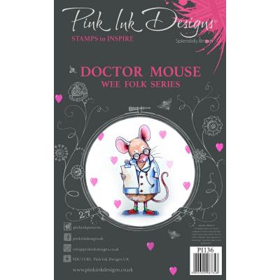 Creative Expressions Pink Ink Designs Clear Stamps - Doctor Mouse