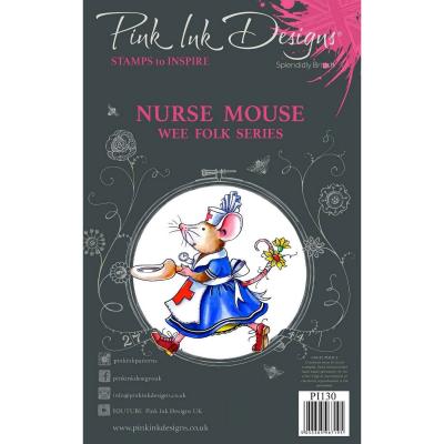 Creative Expressions Pink Ink Designs Clear Stamps - Nurse Mouse