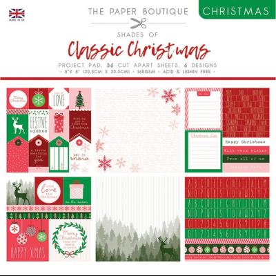 The Paper Boutique Project Pad - Everyday Shades Of Classic Christmas