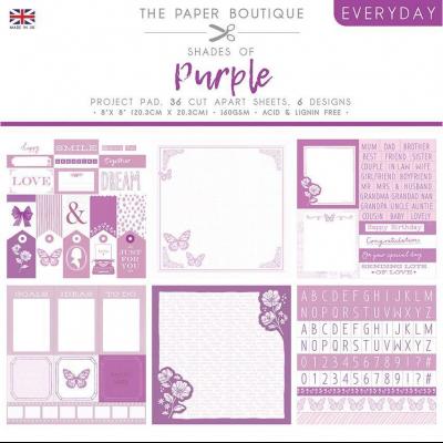 The Paper Boutique Project Pad - Everyday Shades Of Purple