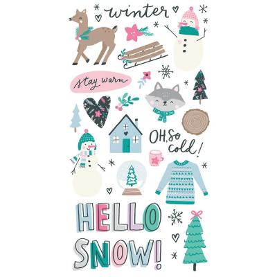 Simple Stories Feelin' Frosty Sticker - Chipboard Stickers
