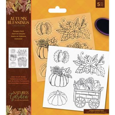 Crafter's Companion Autumn Blessings Clear Stamps - Pumpkin Patch