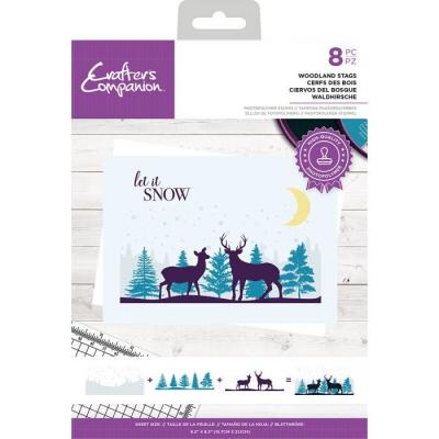 Crafter's Companion Clear Stamps - Woodland Stags
