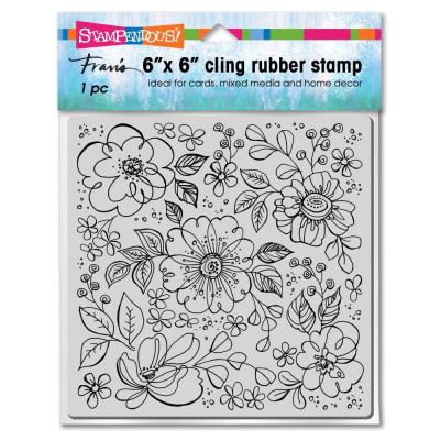 Stampendous Cling Stamp - Pop Flowers