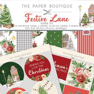 The Paper Boutique Festive Lane Designpapier - Paper Kit