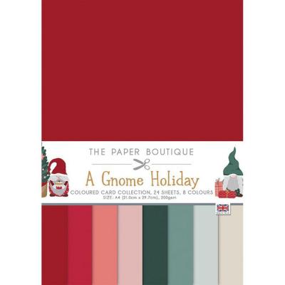 The Paper Boutique A Gnome Holiday Cardstock  - Colour Card Collection