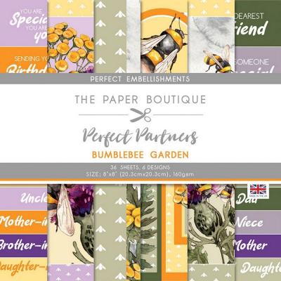 The Paper Boutique Perfect Partners Bumblebee Garden Designpapier - Embellishments Pad