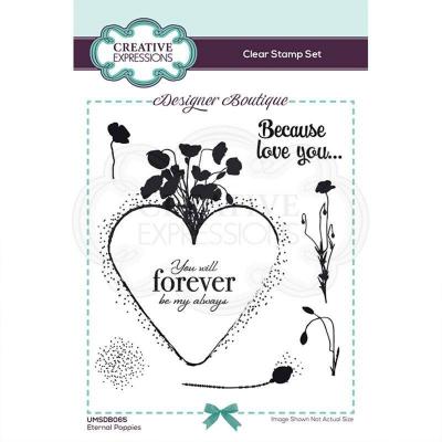 Creative Expressions Designer Boutique Clear Stamps - Eternal Poppies
