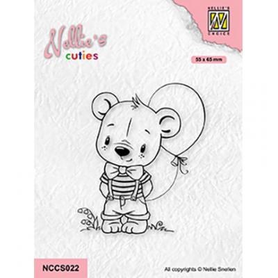 Nellies Choice Clear Stamp - Boy With Balloon