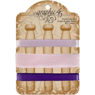 Graphic 45 Band - Trim French Lilac & Purple Royalty