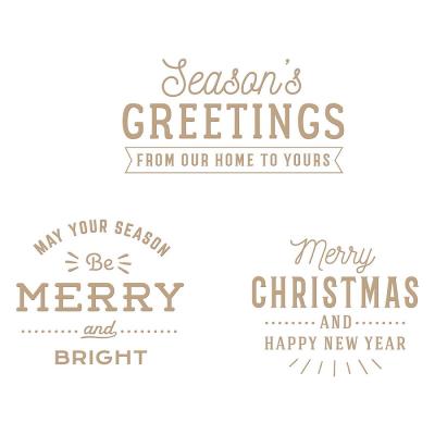 Spellbinders  Hot Foil Plate & Die - Essential Christmas Greetings