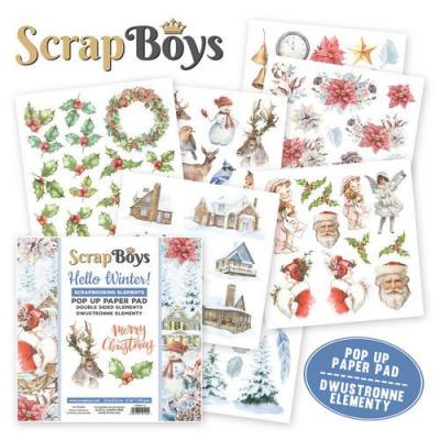 ScrapBoys Hello Winter! Designpapier - Pop Up Paper Pad