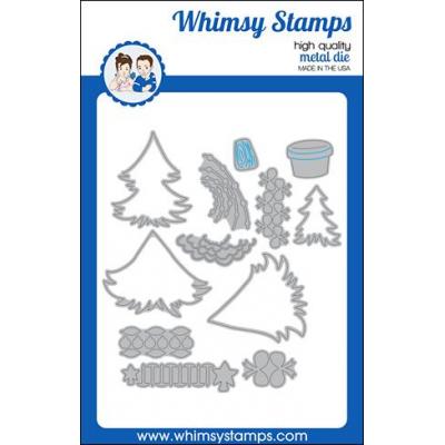 Whimsy Stamps Die Set - Decorate A Tree 