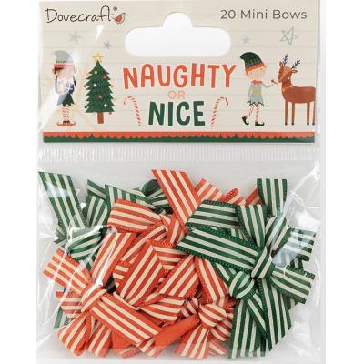 Dovecraft Naughty Or Nice Embellishments - Mini Bows