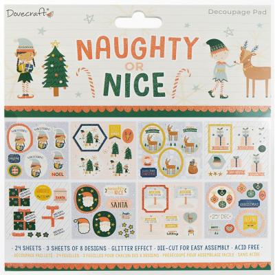 Dovecraft Naughty Or Nice Spezialpapiere - Decoupage Pad