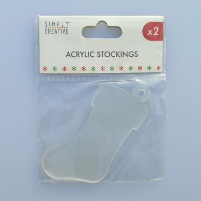 Simply Creative Embellishments - Acrylic Stocking