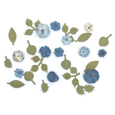 49 And Market Rustic Blooms Paper Flowers - Bluejay