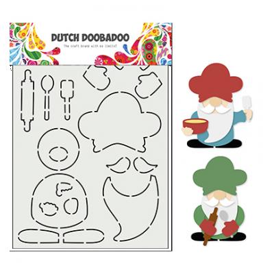 Dutch DooBaDoo Card Art - Cooking Gnome