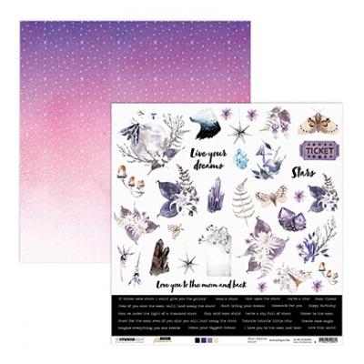 StudioLight Moon Flower Designpapier - Nr.85 12 Elements