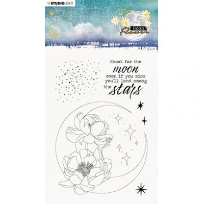 StudioLight Moon Flower Clear Stamps Nr.132 - Shoot For The Moon