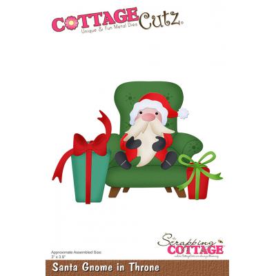 CottageCutz Dies - Santa Gnome In Throne
