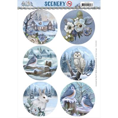 Find It Trading Amy Design Awesome Winter Punchout Sheet - Circle