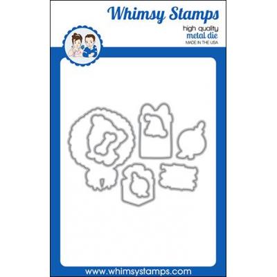 Whimsy Stamps Outline Die Set - Bah HumPUG