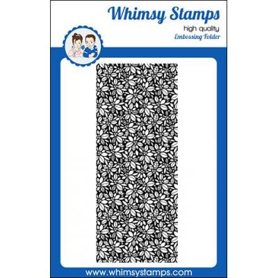 Whimsy Stamps Embossing Folder - Holly Slimline