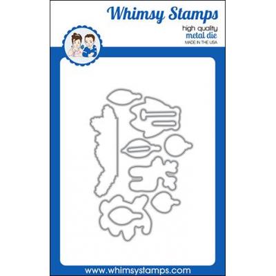 Whimsy Stamps Outline Die Set - Tattered Christmas