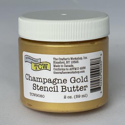 The Crafter's Workshop Mixed Media Paste - Champagne Gold Stencil Butter
