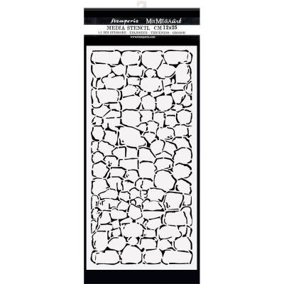 Stamperia Lady Vagabond Lifestyle Stencil - Stone Wall