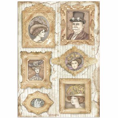 Stamperia Lady Vagabond Lifestyle Rice Paper - Frames