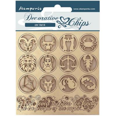 Stamperia Alchemy Decorative Chips - Symbols