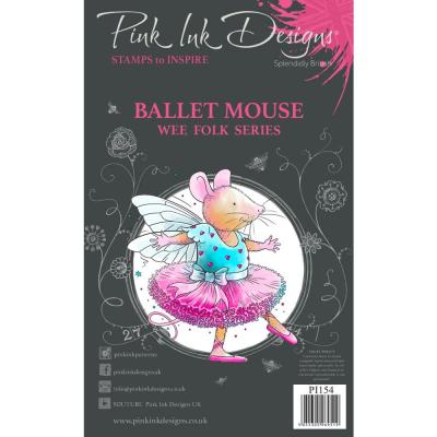 Creative Expressions Pink Ink Designs Clear Stamps - Ballet Mouse